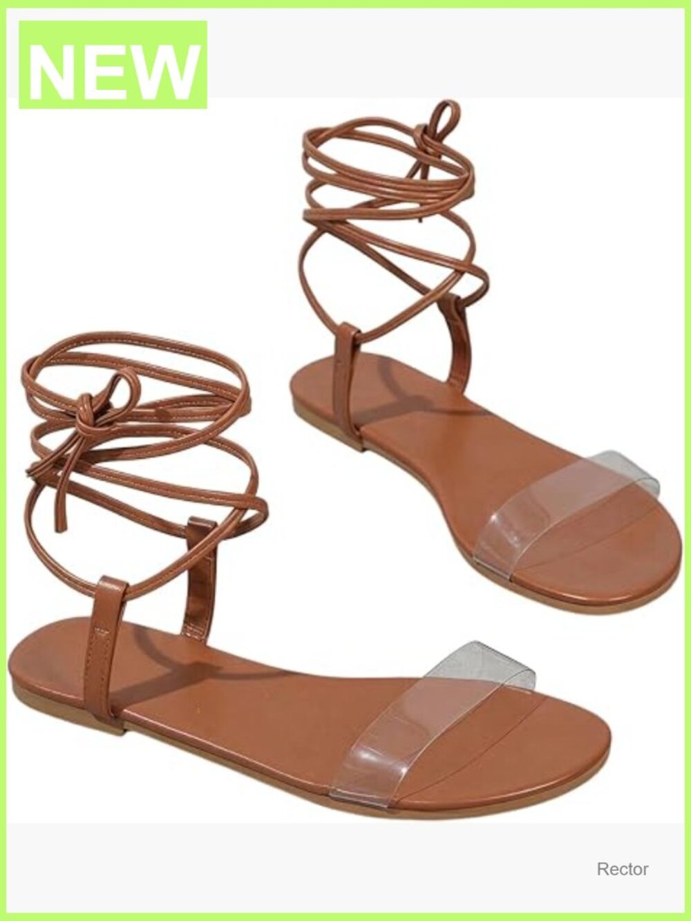 Boho Lace Up Strappy Flat Sandals Women's Open Toe Vacation Beach Shoes